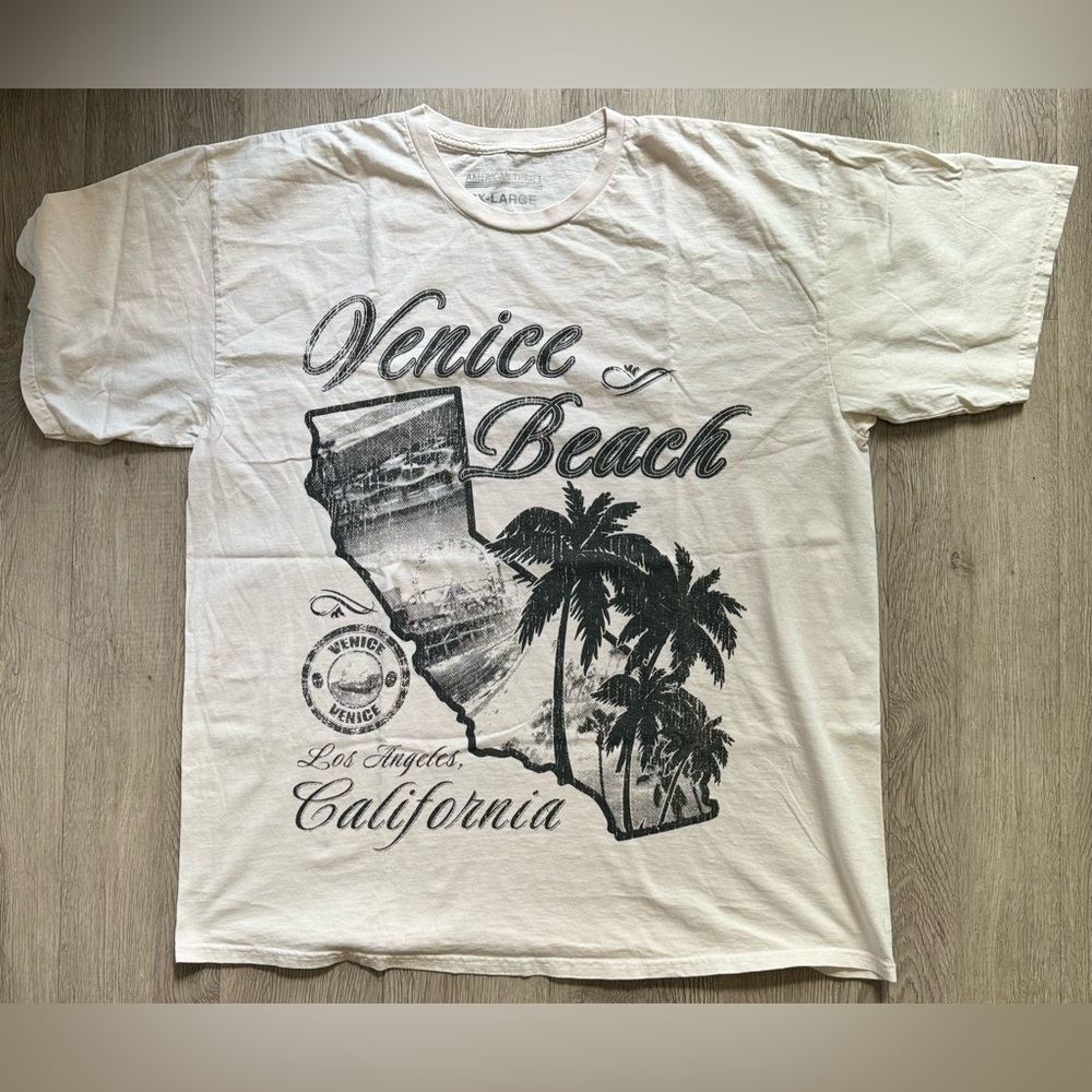 American Thrift Venice Beach Vintage T-Shirt Off White